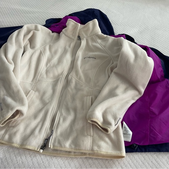 Columbia 3 in 1 Interchange Jacket Fleece Windbreaker Combo Ski Coat - Picture 4 of 16